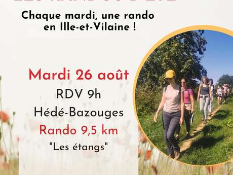 Rando d'été : les étangs à Hédé-Bazouges