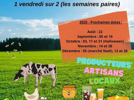 Marché à St Léger des Prés