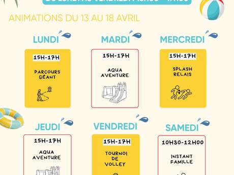 Animations vacances avril