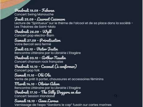 Les Animations du Bercail en octobre