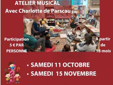 Les ateliers musicaux avec Charlotte à la Droguerie Jeunesse