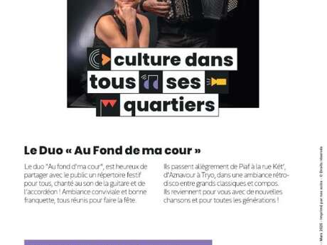 La Culture dans tous ses quartiers - Le Duo "Au fond de ma cour"