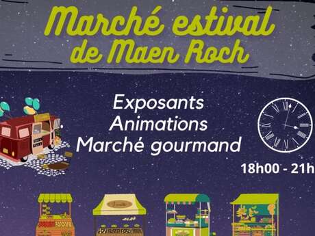 Marché estival de Maen Roch à Saint-Brice