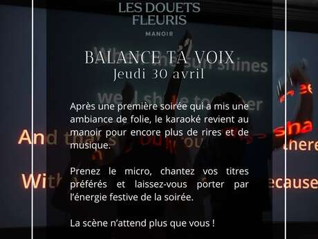 Balance ta voix - Karaoké libre
