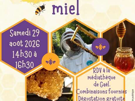 Atelier récolte du miel