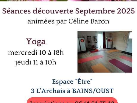 Séances découverte Yoga