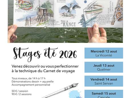 Stage été 2026 "carnet de voyage"
