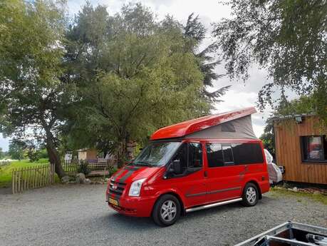 Accueil camping-car à la ferme Les Jardins des Coccinelles