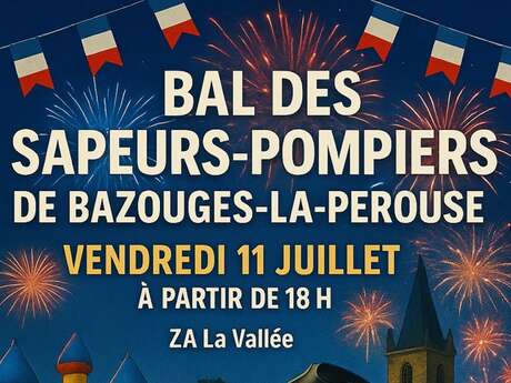 Bal des pompiers et feu d'artifice