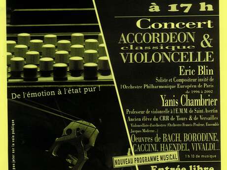 Concert accordéon et violoncelle
