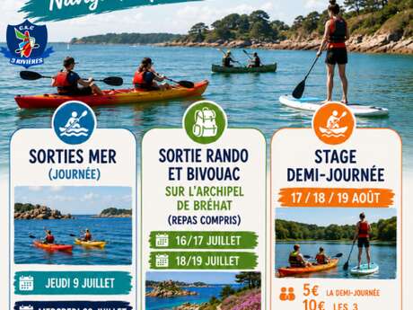 Stage d'été Club de Canoë Kayak des 3 Rivières