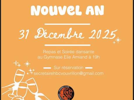 Soirée du Nouvel An avec le Handball Club Vouvrillon