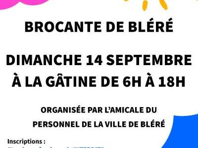 Brocante de l'Amicale du personnel de la mairie de Bléré