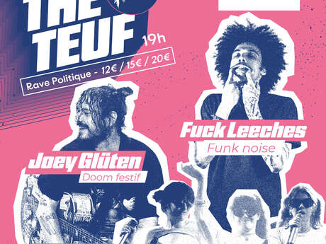 SANGRIS + PLANÈTE BOUM BOUM + JOEY GLUTEN + FUCK LEECHES