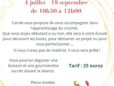 Atelier crochet chez Brin de folie
