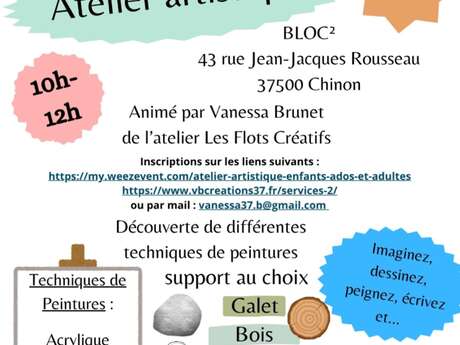 Atelier artistique par Vanessa Brunet