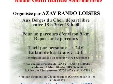 Balade gourmande semi-nocturne