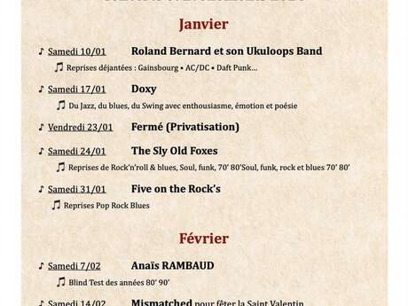 Concert à l'Harmonium - Five on the Rock's