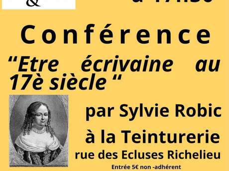 Conférence : "Etre écrivaine au 17ème siècle"