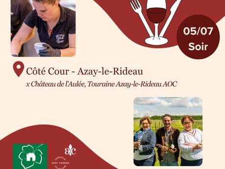 Les Vignerons passent à table chez Côté Cour avec le Château de l'Aulée