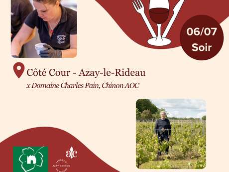 Les Vignerons passent à table chez Côté Cour avec le Château de l'Aulée