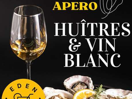 Apéro huîtres et vin blanc