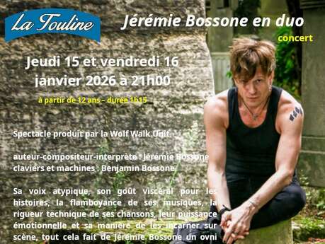Concert Jérémie Bossone en duo