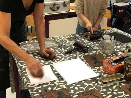 Atelier de linogravure : créez votre ex-libris