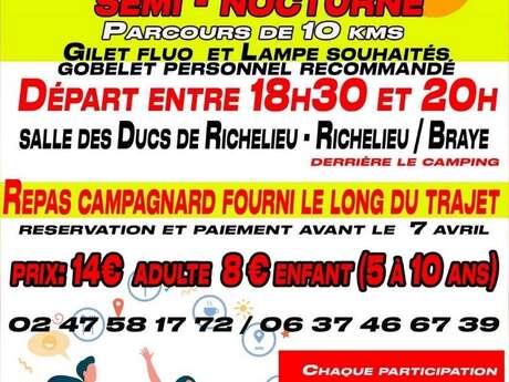 Randonnée gourmande semi-nocturne