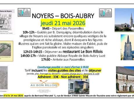 Sortie Patrimoine : À la découverte des Abbayes du XIe siècle