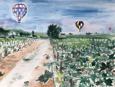 Exposition d'aquarelles et acryliques de Sylvain Forte - Comète