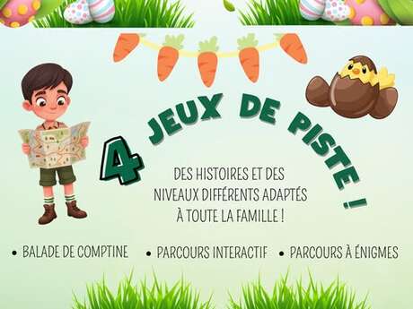Chasse aux oeufs- 4 jeux de piste