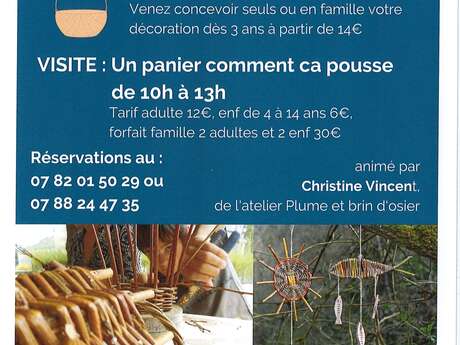 Ateliers découvertes de la Vannerie - Espace culturel osier vannerie