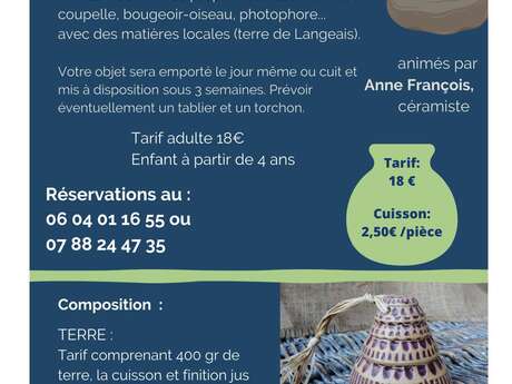 Atelier découverte de la céramique