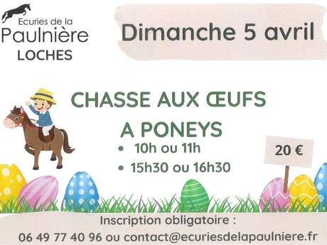 Chasse aux oeufs à poneys