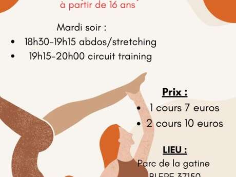 Cours de sport en plein air