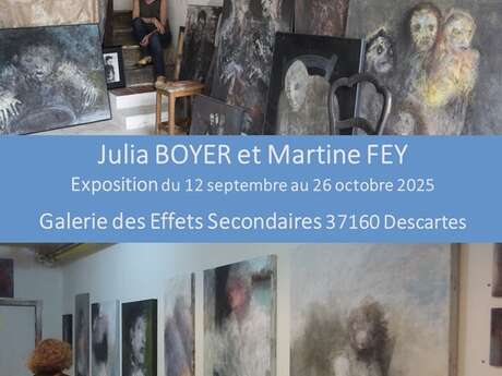 Exposition " Julia BOYER et Martine FEY "
