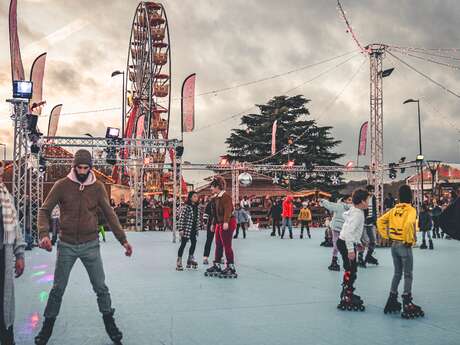 Grande roue et patinoire roller de Noel