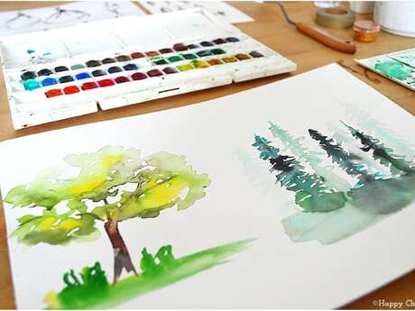 RDV Aux Jardins 2026 - Atelier d'initiation à l'aquarelle dans le parc du château du Mortier à Monnaie