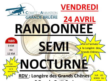 Randonnée semi nocturne