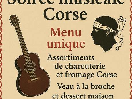 Soirée chants corses et veau à la broche au restaurant I Bagni