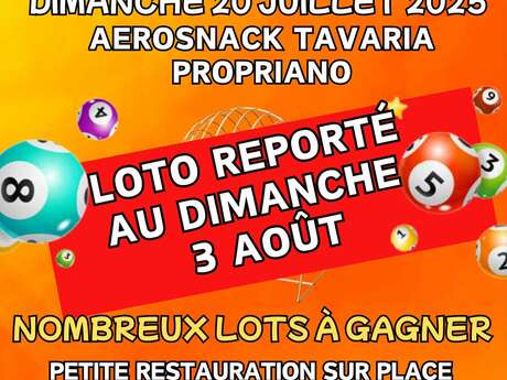 Loto à l'aérodrome de Tavaria