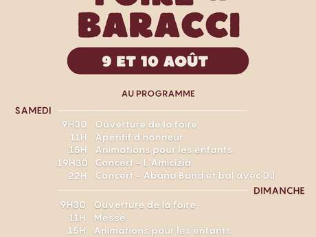 FOIRE ARTISANALE DE BARACCI