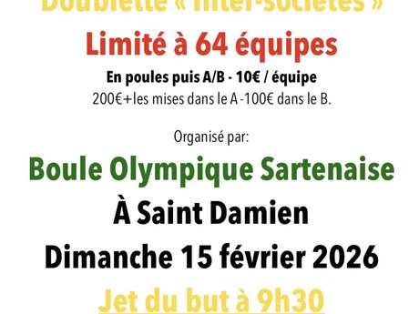 Concours Départemental de Pétanque – Doublette inter-sociétés à Sartène