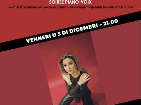 Restitution de masterclass avec l'artiste Vernis Rouge soirée piano-voix