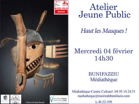 ATELIER JEUNE PUBLIC : HAUT LES MASQUES