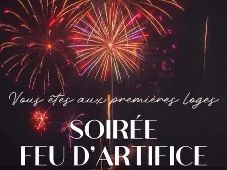 Soirée feu d'artifice avec veau à la broche au Golfe
