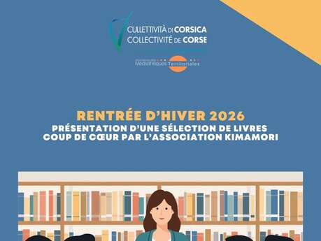 Présentation des livres coup de cœur par l’association Kimamori à la Médiathèque de Petreto-Bicchisano