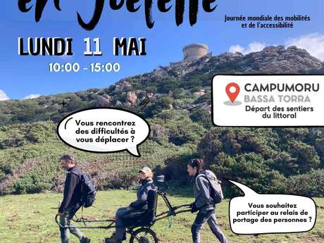 Balade en joëlette à la Tour de Campomoro