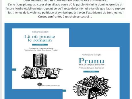 Rencontre - dédicace avec Carla Galardelli et Forteleone Arrighi à la Médiathèque de Propriano